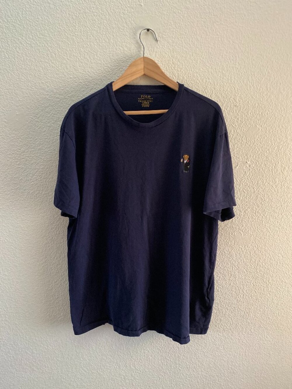 Polo Ralph Lauren Tuxedo Bear Dark Blue T-Shirt Men's XL Classic Fit